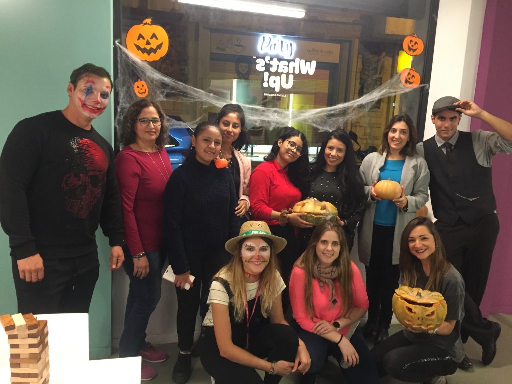 Fiesta de Halloween en la escuela de inglés What's Up! Girona